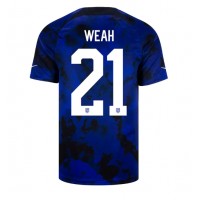 Camisa de time de futebol Estados Unidos Timothy Weah #21 Replicas 2º Equipamento Mundo 2022 Manga Curta